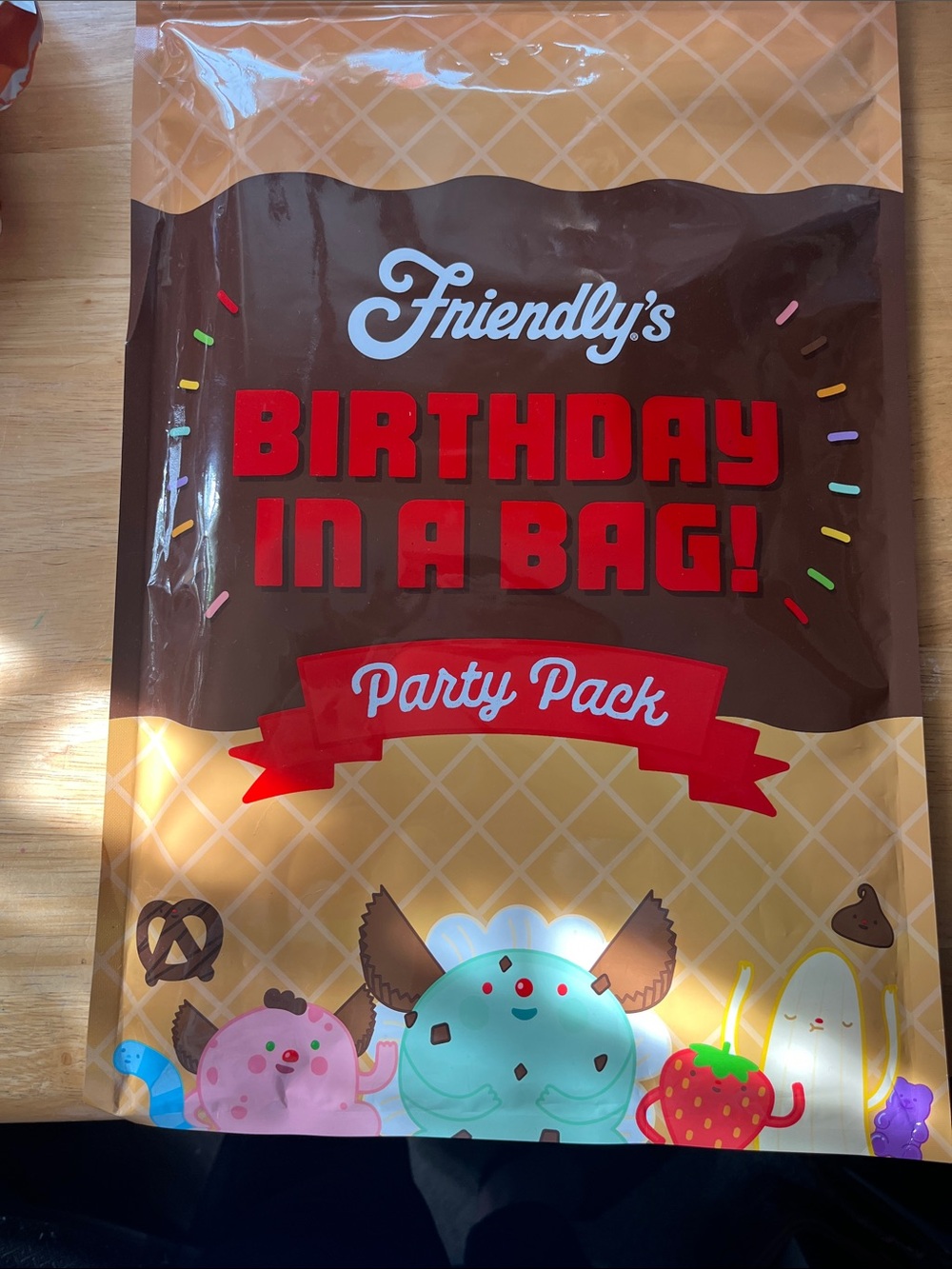 Birthday In A Bag Party Pack - Brown & Red